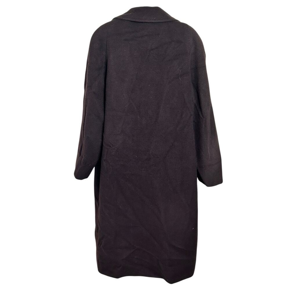 Women's Cinzia Rocca Brown Virgin Wool Coat Sz 10 Pockets Italy Lined Pockets - Picture 6 of 9